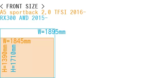#A5 sportback 2.0 TFSI 2016- + RX300 AWD 2015-